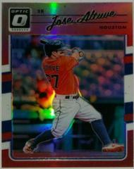 Jose Altuve [Red] Baseball Cards 2017 Panini Donruss Optic Prices