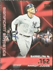 Aaron Judge [Red] Baseball Cards 2023 Topps Significant Statistics Prices