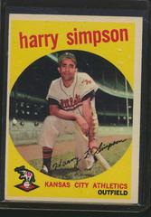 Harry Simpson #333 Baseball Cards 1959 Topps Prices