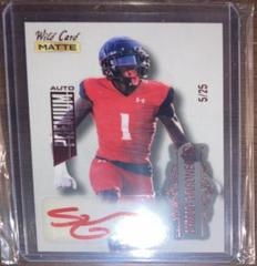 Ahmad Gardner [Silver Blue Foil] #MB-A Football Cards 2022 Wild Card Matte Autographs Prices