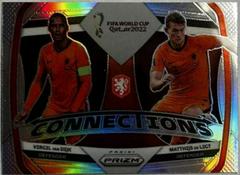 Matthijs de Ligt, Virgil van Dijk [Silver] Soccer Cards 2022 Panini Prizm World Cup Connections Prices