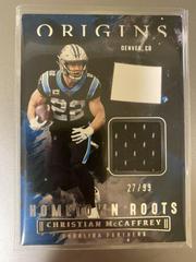 Christian McCaffrey Football Cards 2022 Panini Origins Hometown Roots Prices