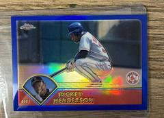 Rickey Henderson [Refractor] #186 Baseball Cards 2003 Topps Chrome Prices