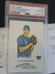 Clayton Kershaw [Mini Allen & Ginter Back] #72 Baseball Cards 2008 Topps Allen & Ginter Prices
