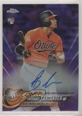Anthony Santander [Purple Refractor] Baseball Cards 2018 Topps Chrome Rookie Autograph Prices