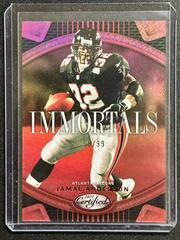 Jamal Anderson [Red] #I-12 Football Cards 2023 Panini Certified Immortals Prices