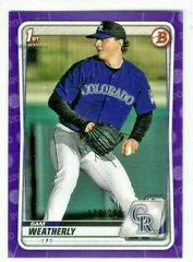 Sam Weatherly [Purple] #BD-109 Baseball Cards 2020 Bowman Draft Prices