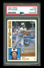 Jim Palmer #750 Baseball Cards 1984 Topps Prices