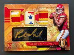 Patrick Mahomes II [Jersey Autographs Triple Prime] #277 Football Cards 2017 Panini Gold Standard Prices