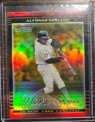 Alfonso Soriano [Gold Refractor] #33 Baseball Cards 2002 Bowman Chrome Gold Prices