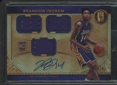 Brandon Ingram [Triple Jersey Autograph] #270 Basketball Cards 2016 Panini Gold Standard Prices