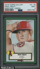 Mike Trout [Green] #H-35 Baseball Cards 2018 Topps Gallery Heritage Prices