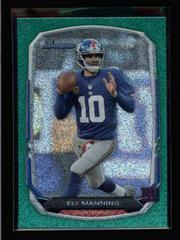 Eli Manning [Silver Ice Green] Football Cards 2013 Bowman Prices