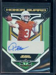Quinn Ewers [Green] Football Cards 2022 Leaf Valiant Autographs Honor Guard Prices