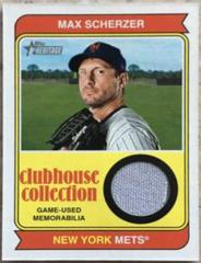 Max Scherzer #CCR-MS Baseball Cards 2023 Topps Heritage Clubhouse Collection Relics High Number Prices