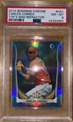Carlos Correa #HA1 Baseball Cards 2014 Bowman Chrome Top 5 Mini Refractor Prices