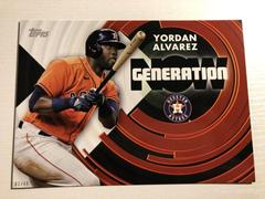 Yordan Alvarez [5x7] #GN-15 Baseball Cards 2022 Topps Generation Now Prices