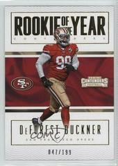 DeForest Buckner [Gold] #24 Football Cards 2016 Panini Contenders Rookie of the Year Prices