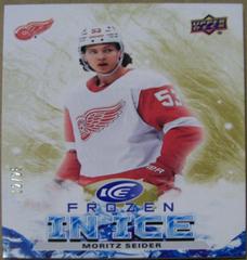 Moritz Seider [Gold] #FI-10 Hockey Cards 2021 Upper Deck Ice Frozen In Prices