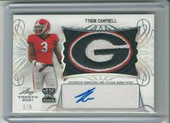 Tyson Campbell [Silver] #PA-TC1 Football Cards 2021 Leaf Trinity Patch Autographs Prices