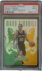 Manu Ginobili Green & Gold #247 Basketball Cards 2012 Panini Crusade Prizm Prices