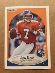 John Elway Football Cards 1990 Fleer Prices