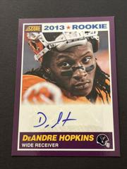 DeAndre Hopkins [Autograph Purple] #356 Football Cards 2013 Panini Score Prices