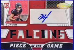 Drake London Football Cards 2022 Panini Certified Piece of the Game Signatures Prices