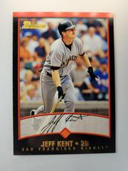 Jeff Kent #22 Baseball Cards 2001 Bowman Gold Prices