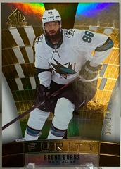 Brent Burns [Gold] #P-2 Hockey Cards 2021 SP Game Used Purity Prices