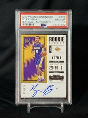 Kyle Kuzma [Vertical Autograph] Basketball Cards 2017 Panini Contenders Prices