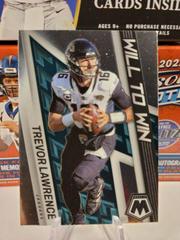 Trevor Lawrence #WW-12 Football Cards 2022 Panini Mosaic Will to Win Prices