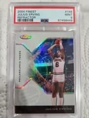 Julius Erving [Black Refractor] #149 Basketball Cards 2004 Finest Prices