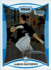Aaron Mathews #BCP61 Baseball Cards 2008 Bowman Chrome Prospects Prices