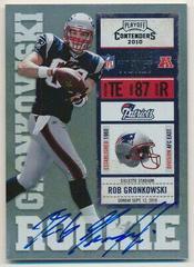 Rob Gronkowski [Blue Jersey Autograph Championship Ticket] #229 Football Cards 2010 Playoff Contenders Prices