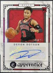 Devon Dotson [Purple] Basketball Cards 2020 Panini Chronicles Apprentice Signatures Prices