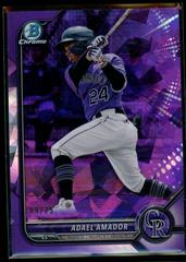 Adael Amador [Purple Sapphire] #BCP-109 Baseball Cards 2022 Bowman Chrome Prospects Prices