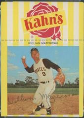 Bill Mazeroski [Throwing] Baseball Cards 1966 Kahn's Wieners Prices