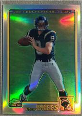 Drew Brees [Rookie Refractor] #229 Football Cards 2001 Topps Chrome Prices
