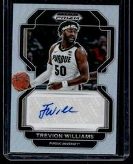 Trevio Williams [Silver] #DP-TWI Basketball Cards 2022 Panini Prizm Draft Picks Autographs Prices
