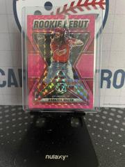Brandon Marsh [Pink Fluorescent] #RD-3 Baseball Cards 2022 Panini Mosaic Rookie Debut Prices