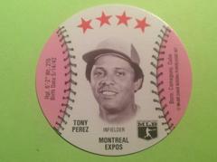 Tony Perez Baseball Cards 1977 Detroit Caesars Discs Prices