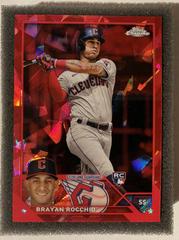 Brayan Rocchio [Red] #USCS214 Baseball Cards 2023 Topps Chrome Update Sapphire Prices