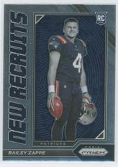 Bailey Zappe #NR-7 Football Cards 2022 Panini Prizm New Recruits Prices