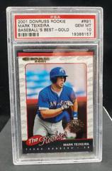 Mark Teixeira [Baseball's Best Gold] #R91 Baseball Cards 2001 Donruss Rookies Prices