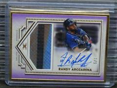 Randy Arozarena [Purple] #FAC-RAR Baseball Cards 2022 Topps Definitive Framed Autograph Patch Collection Prices