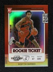 Scottie Barnes [Silver] Basketball Cards 2021 Panini Contenders Optic Rookies Prices