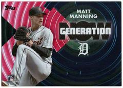 Matt Manning [Red] #GN-75 Baseball Cards 2022 Topps Update Generation Now Prices