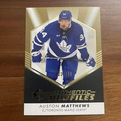 Auston Matthews [Gold] #AP-17 Hockey Cards 2022 SP Authentic Profiles Prices