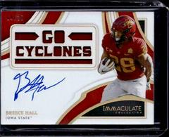 Breece Hall [Gold] #RA-BHA Football Cards 2022 Panini Immaculate Collegiate Rookie Autographs Prices